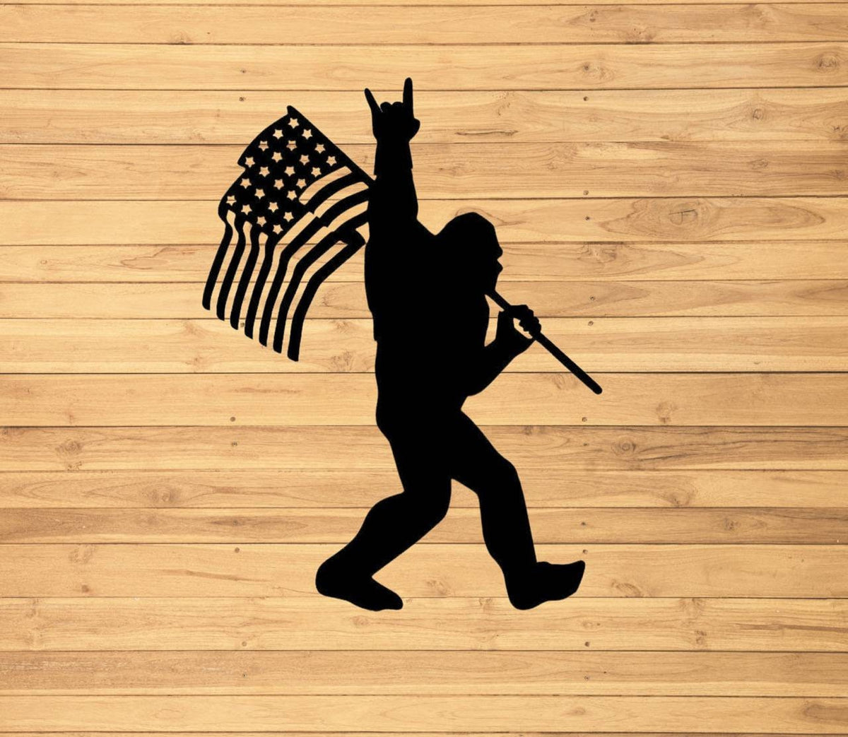 Rock On Bigfoot Car Decal vinyl decal