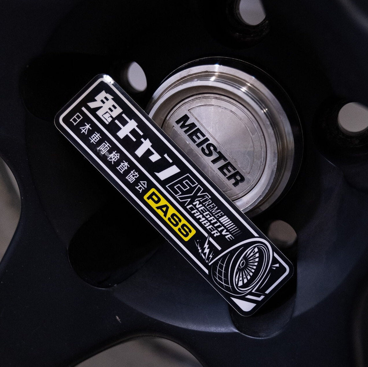 Camber Gang Inspection Sticker JDM car sticker – view 4