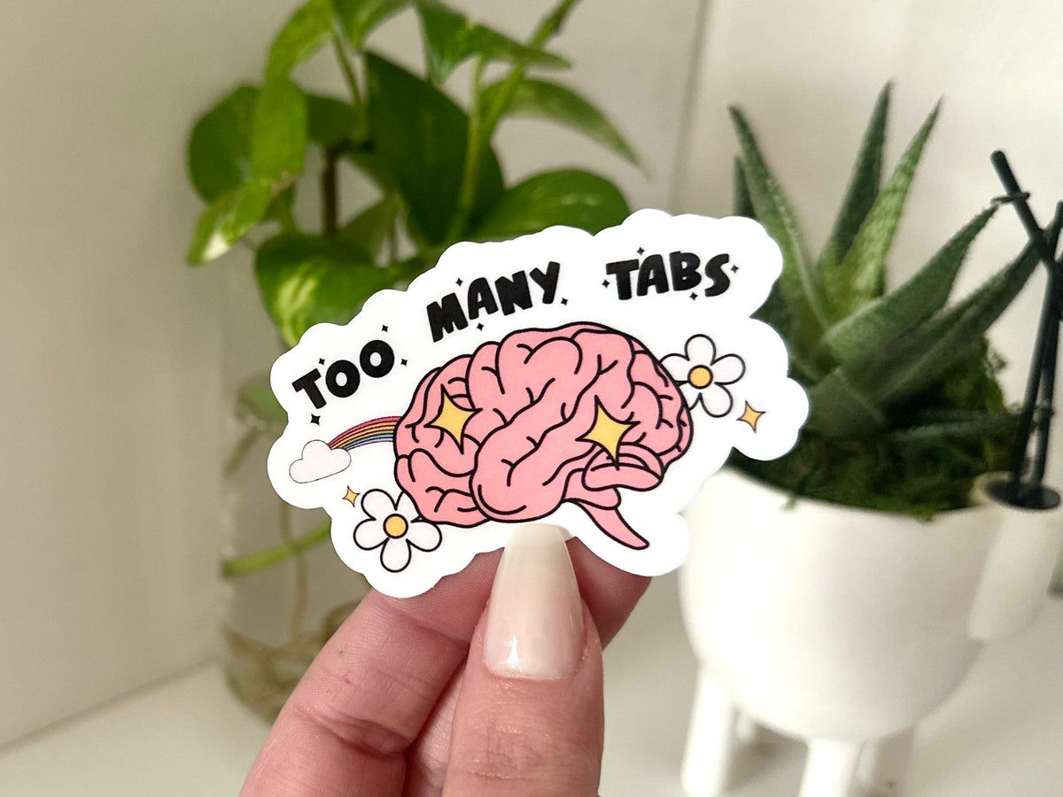 Too Many Tabs sticker