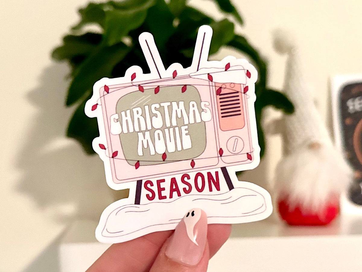 Christmas Movie Season sticker, christmas shows