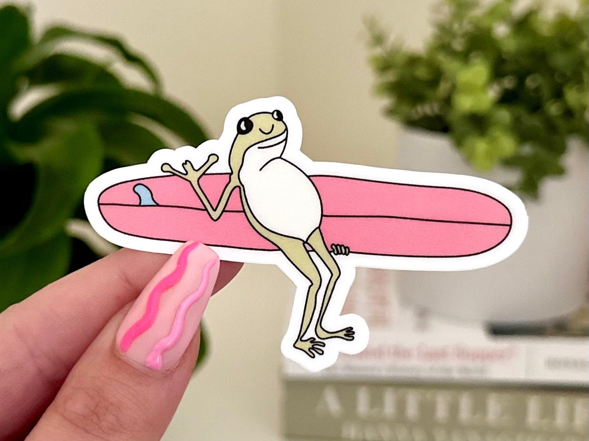 Hang Loose Frog sticker