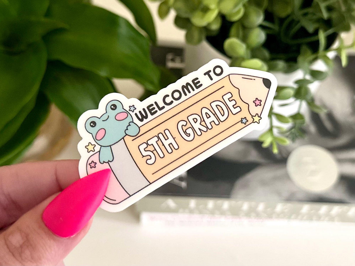 Welcome to 5th Grade Pencil sticker