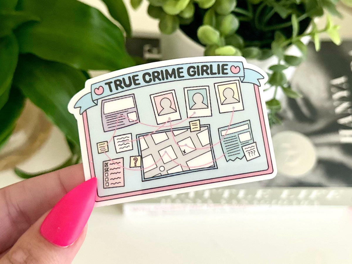 True Crime Girlie Board sticker