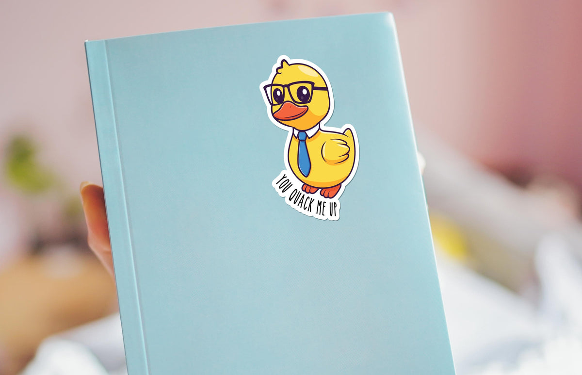 You Quack Me Up sticker, crack me up" pun – view 4