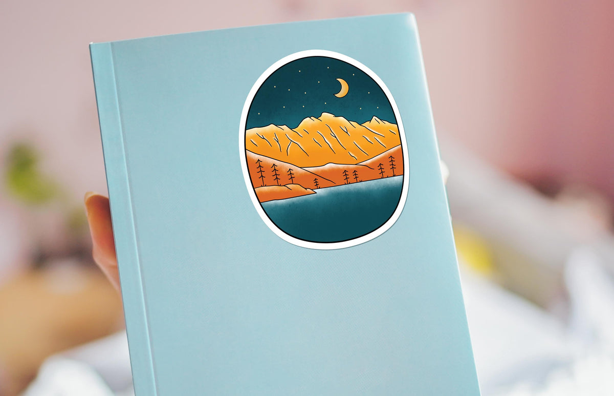 Beautiful Gradient Camping Nature sticker – view 4