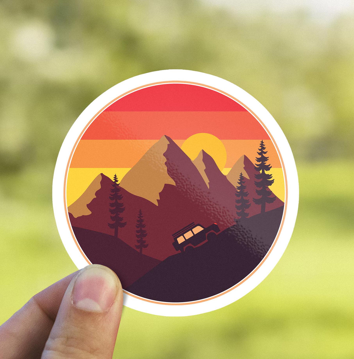 Off-Road Adventure sticker, nature exploration – view 4