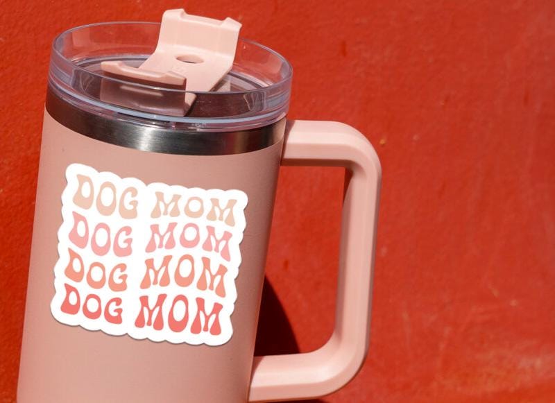 Dog Mom sticker – view 4