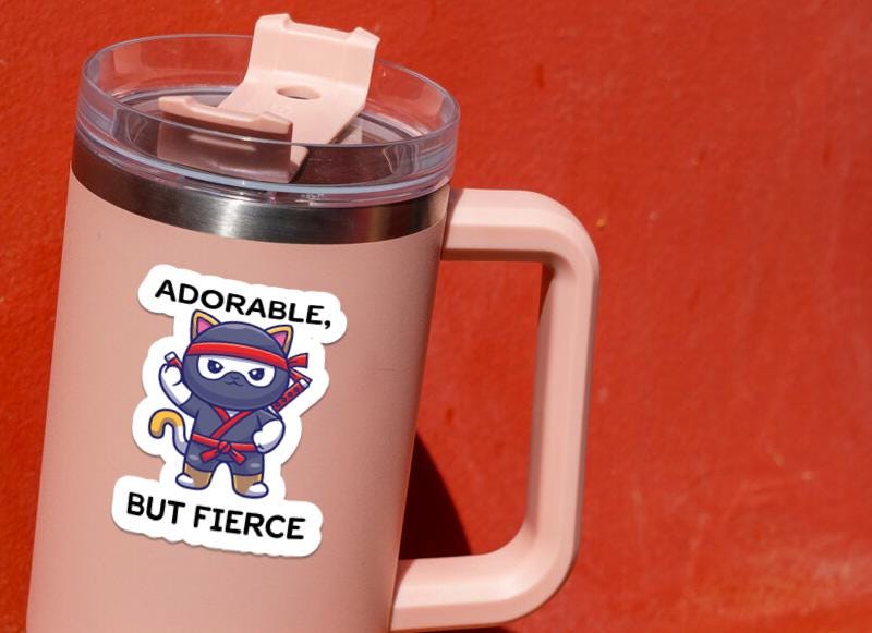 Adorable But Fierce sticker – view 4
