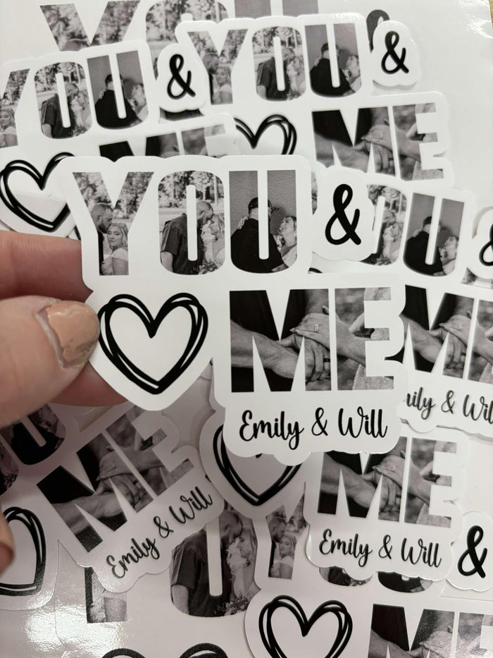 Wedding Photo vinyl decal