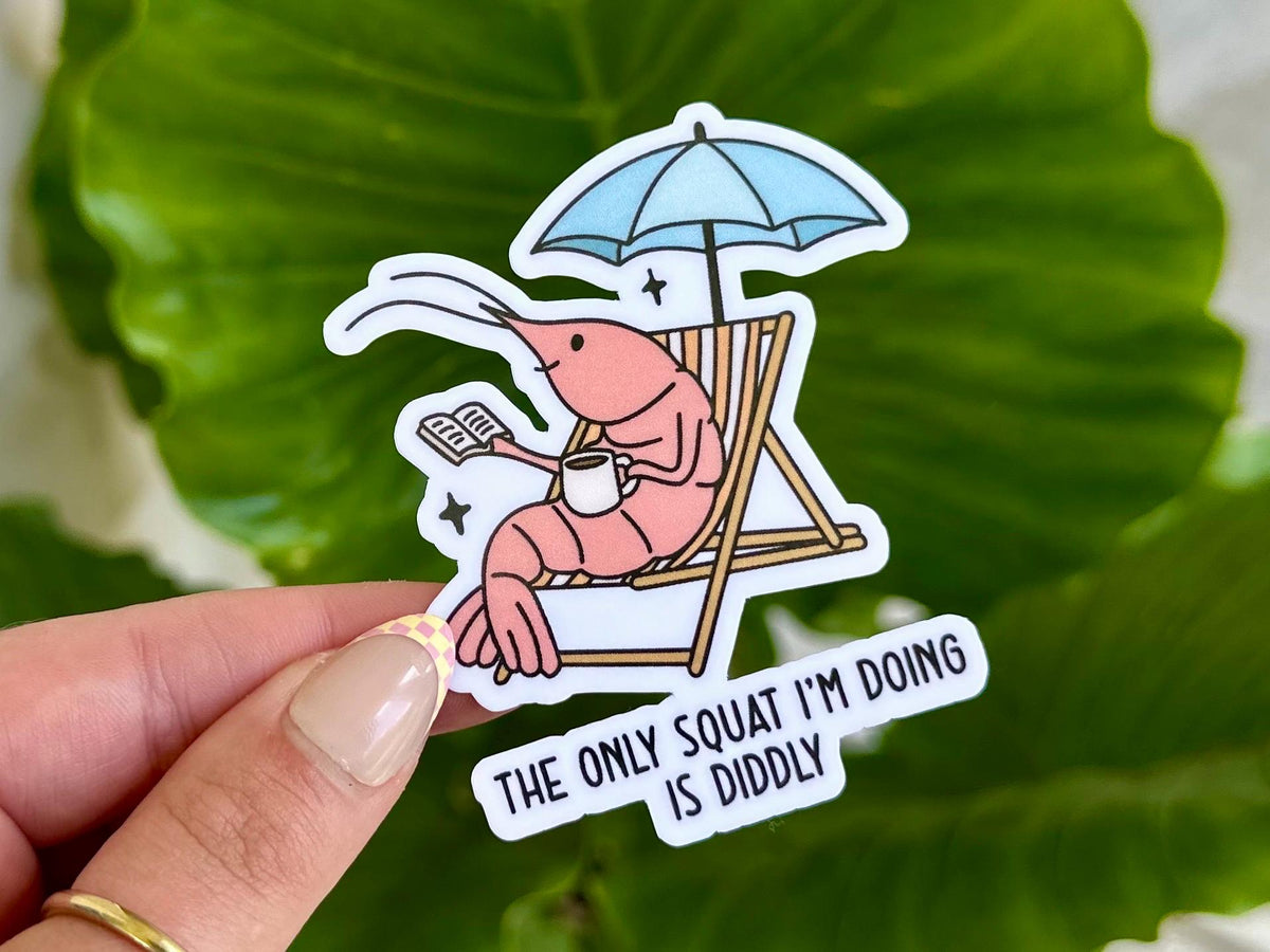 Diddly Squat Shrimp sticker