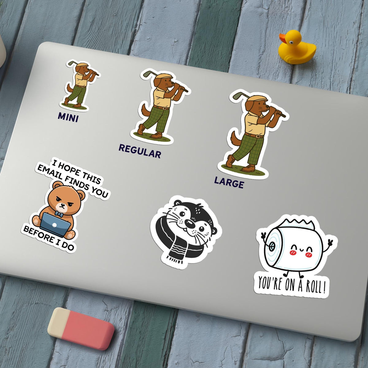 Dog Golfing sticker, dog lovers – view 4
