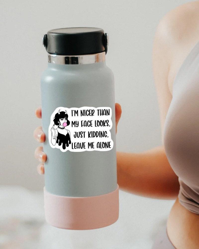 I'm Nicer Than My Face Looks sticker, apparently i'm dramatic – view 4