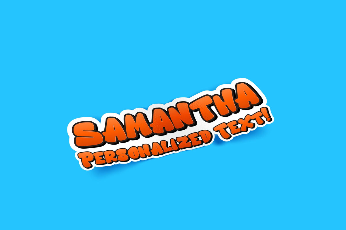 Personalized Graffiti Name sticker, urban spray text – view 4