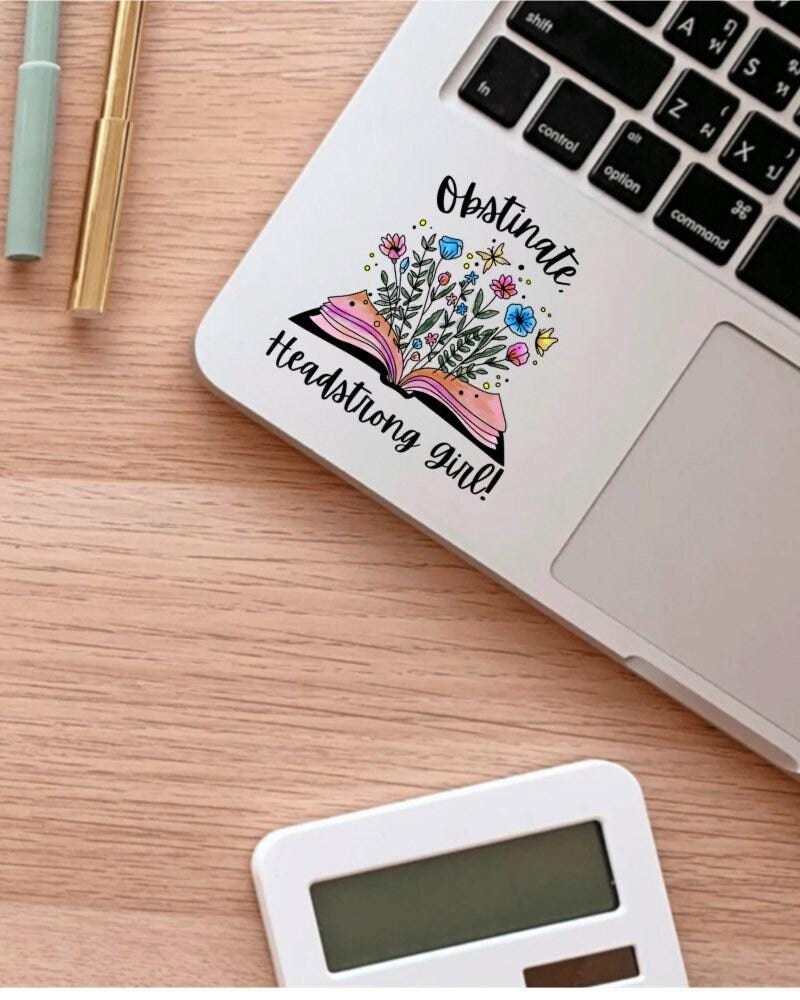 Jane Austen sticker, obstinate headstrong girl quote – view 4