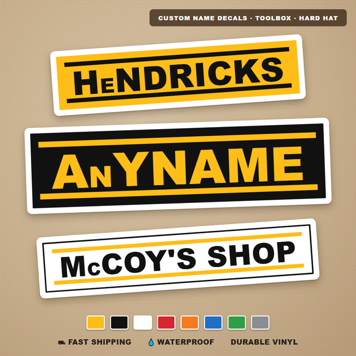 Customize Lineman Name Decal