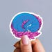 Baby Mongo Sticker – Blue & Pink Dinosaur – view 4