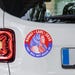 Donut Carl 2028 Campaign Circle Bumper Sticker – view 3