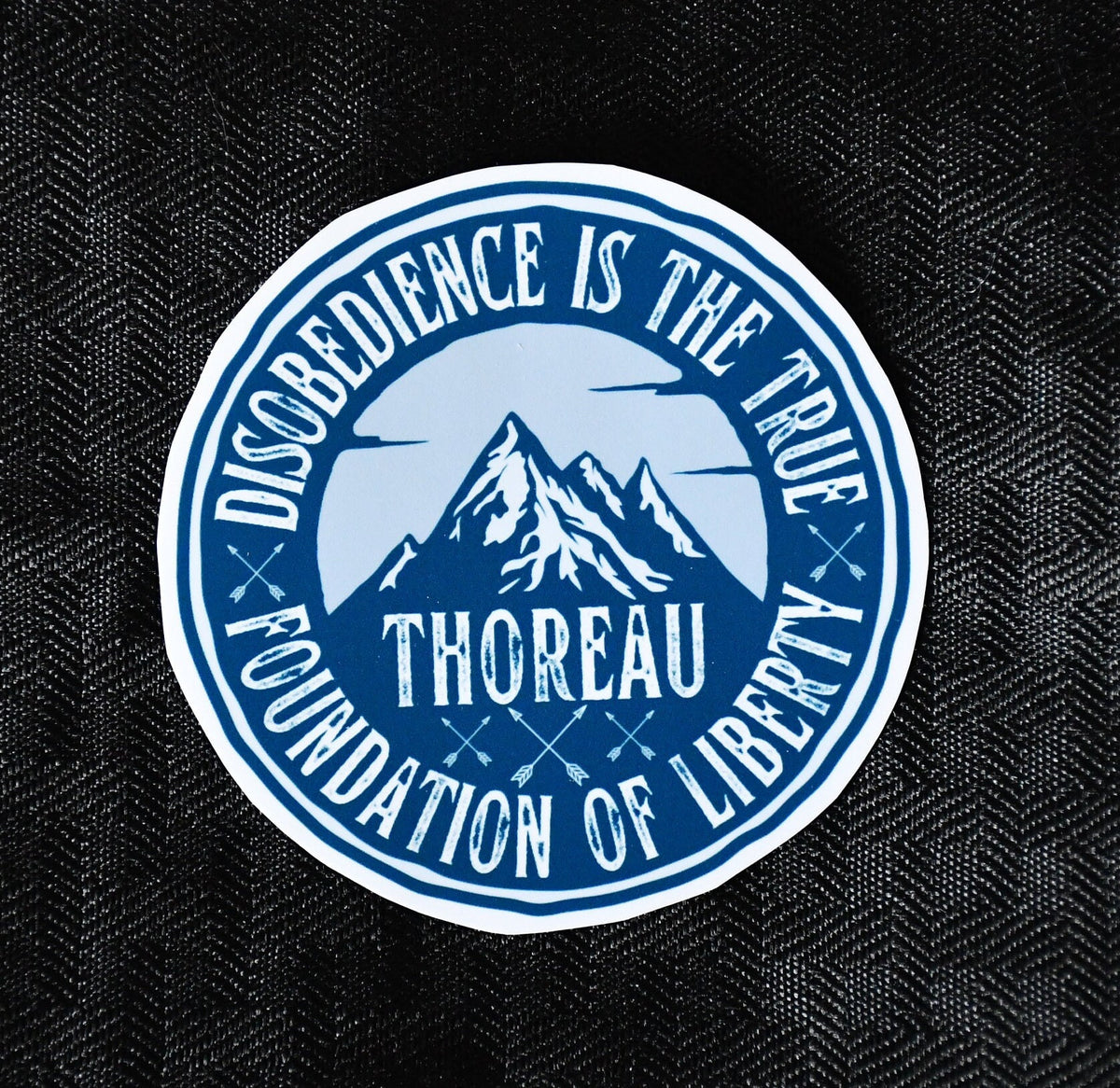 Disobedience Is the True Foundation of Liberty sticker, henry david thoreau quote