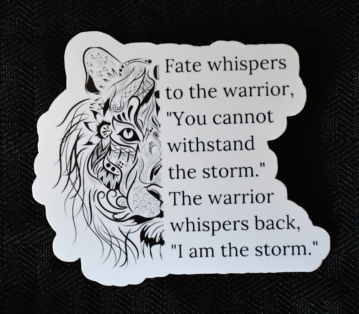 I Am the Storm sticker, girl power