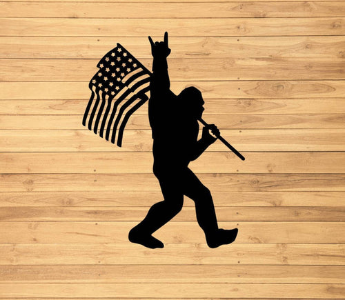 Rock On Bigfoot Car Decal vinyl decal