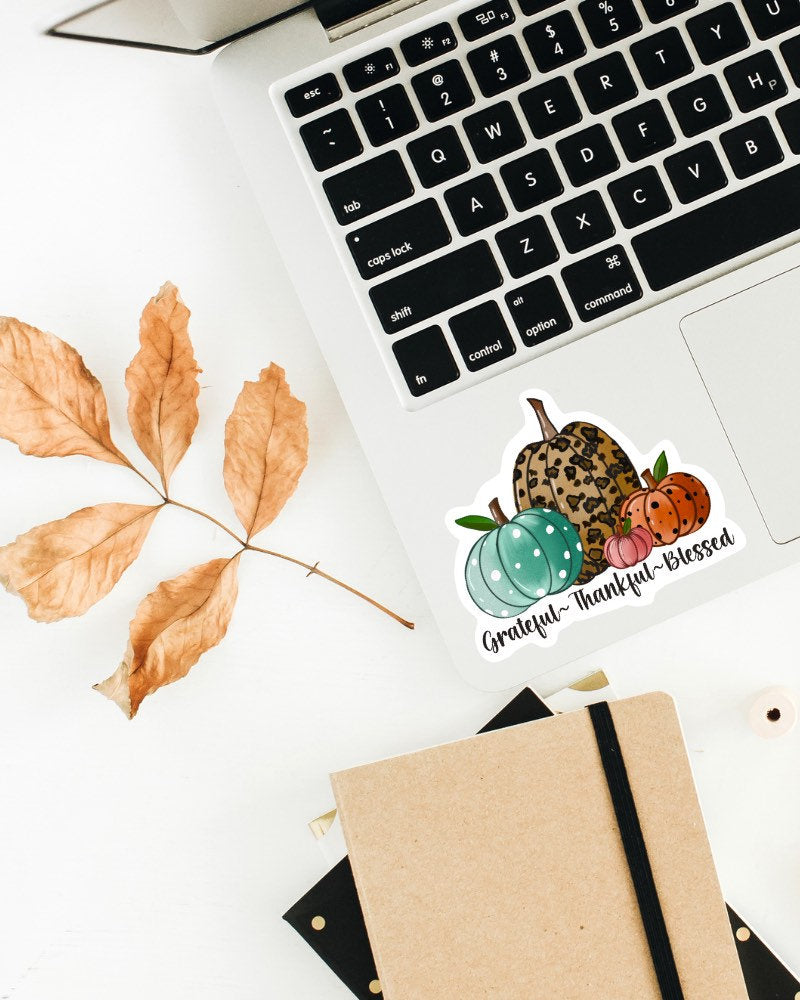 Grateful Thankful Blessed sticker – view 3