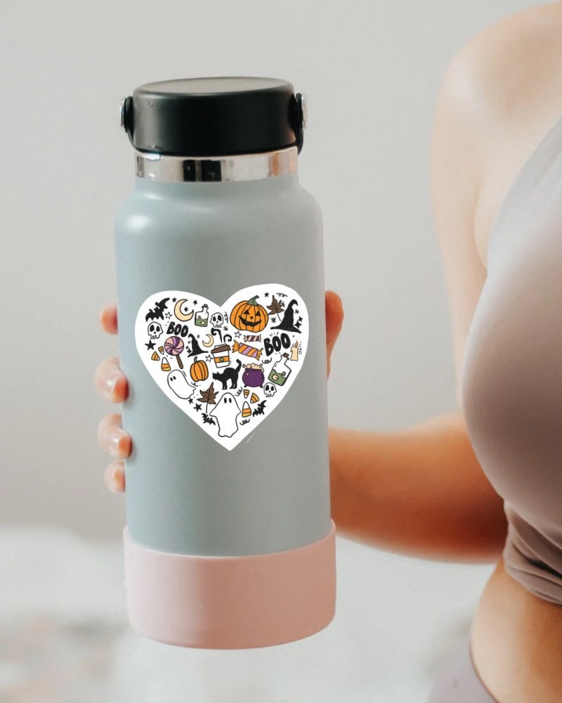 Halloween Heart sticker, boo crew – view 2
