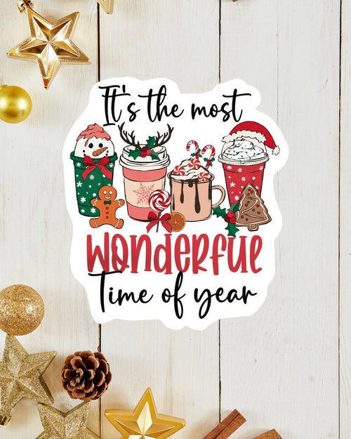 It's the Most Wonderful Time sticker, winter vibes
