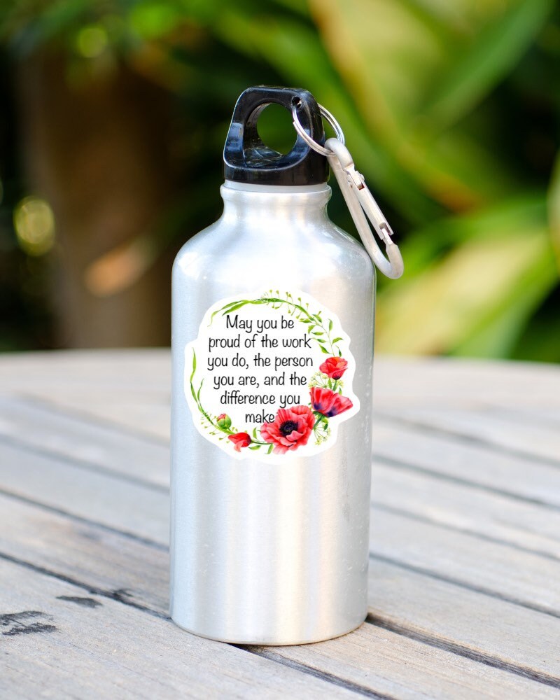 May You Be Proud of the Work You Do sticker, school social worker – view 3