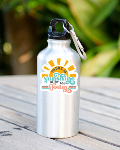 There Is Sunshine in My Soul Today sticker, retro sunset – view 2
