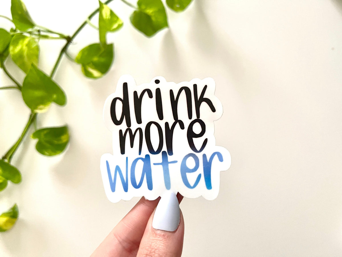 Drink More Water sticker