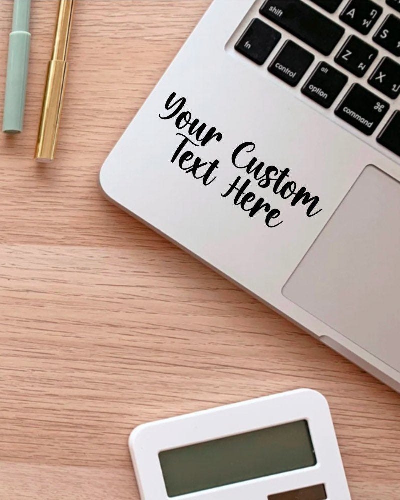 Custom Text sticker – view 2