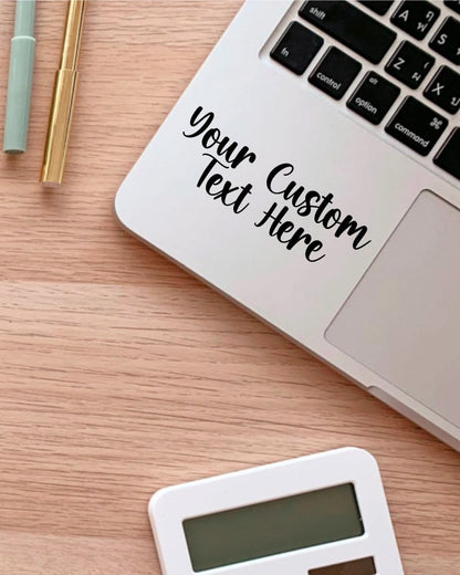 Custom Text sticker – view 2