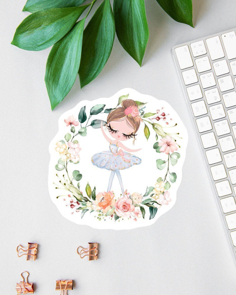 Floral Ballerina sticker
