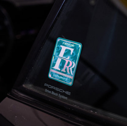 FR Drivetrain Holographic Sticker holographic JDM car sticker