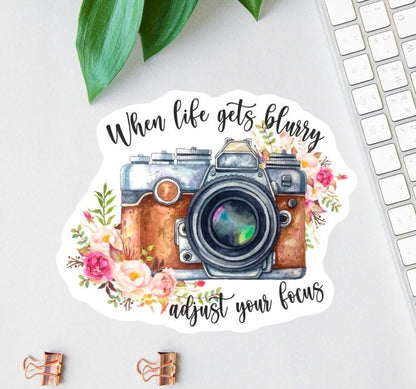 When Life Gets Blurry sticker