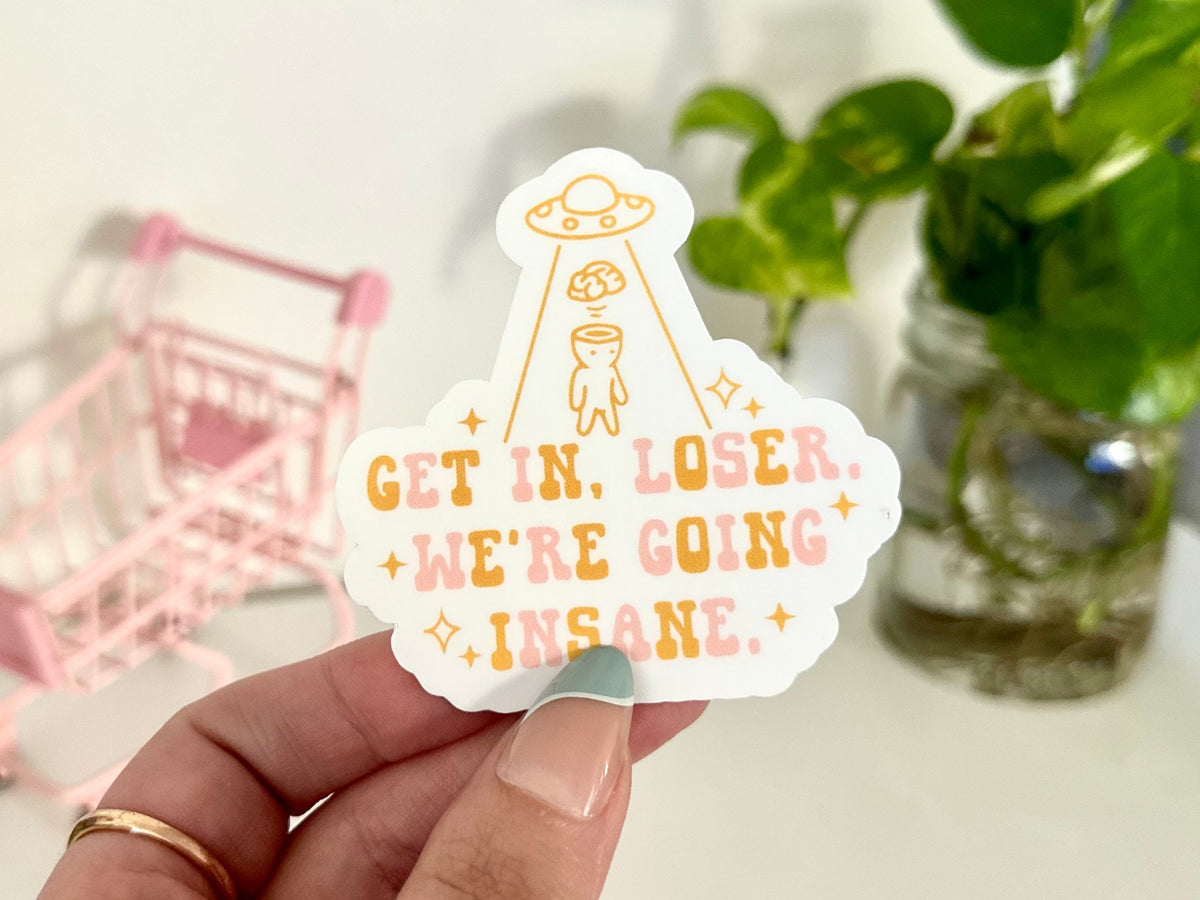 Get in Loser sticker