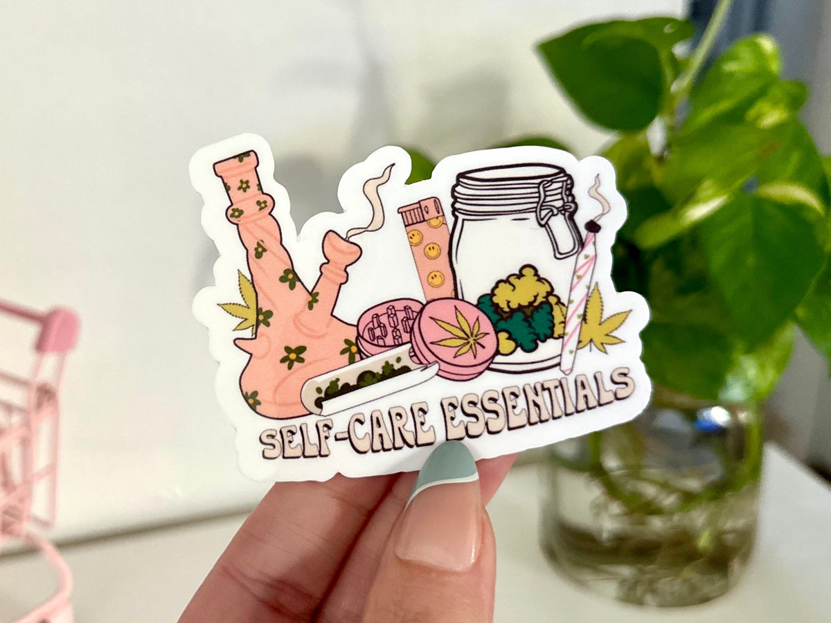 Self Care Essentials sticker, bud lady