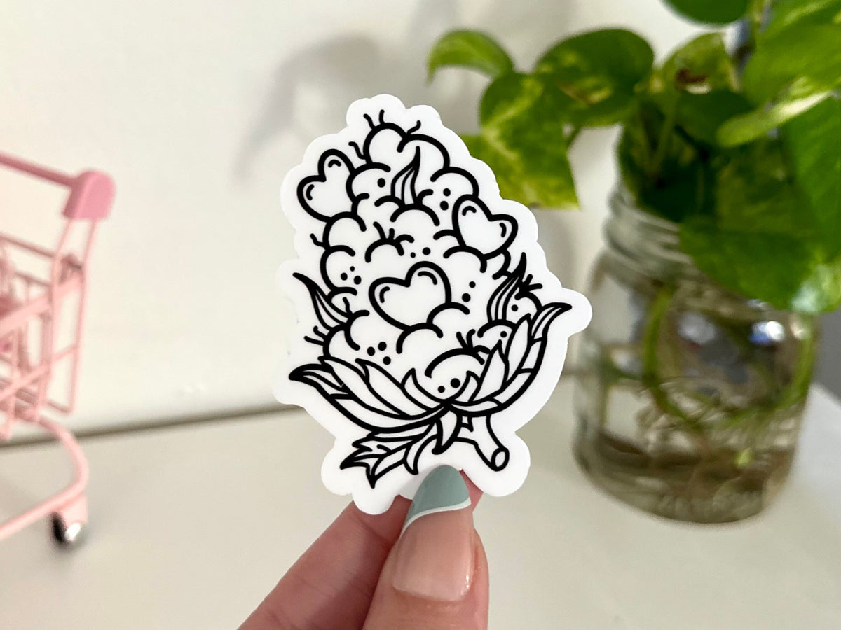 Love Bud sticker, bud lady