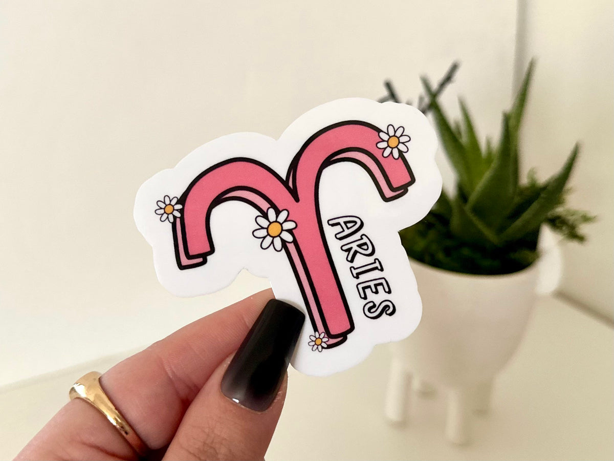 Aries sticker, zodiac signs