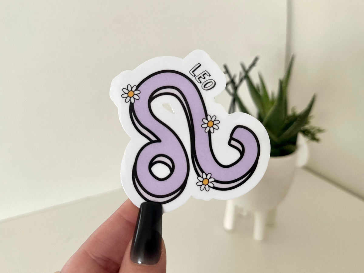 Leo sticker, zodiac signs