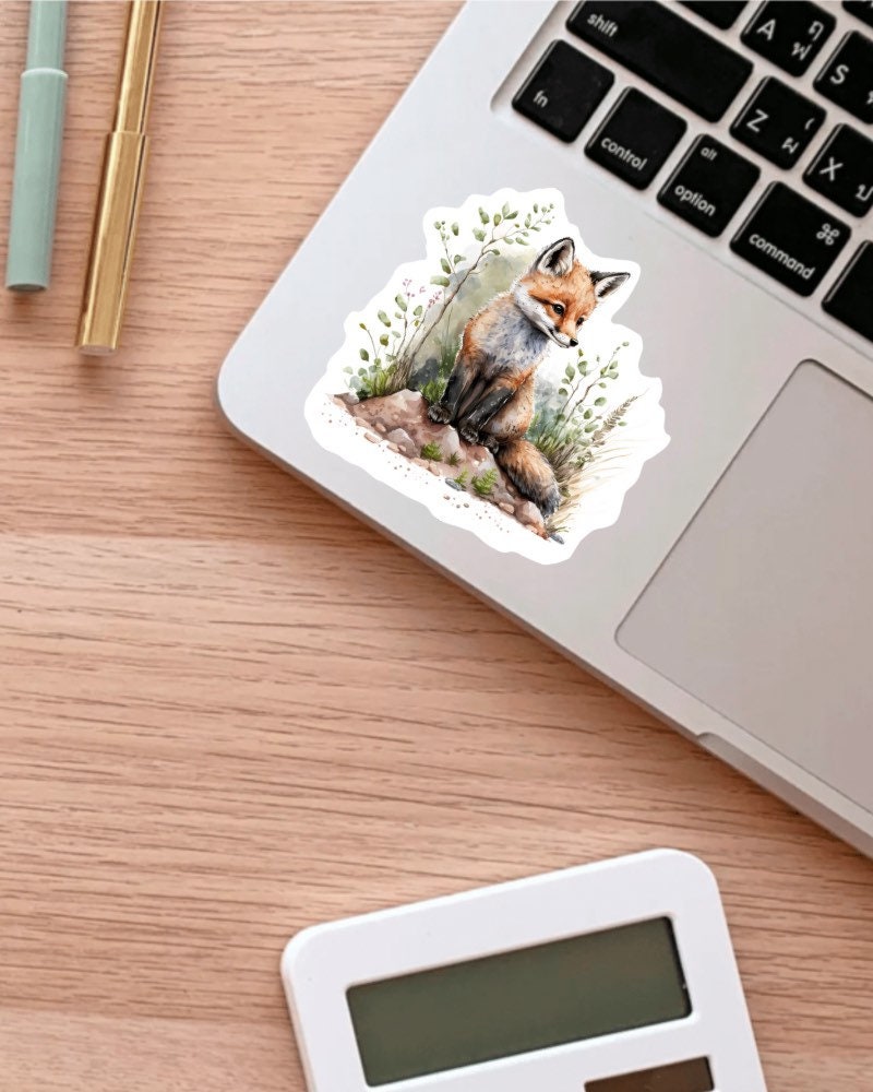 Woodland Fox sticker, woodland animals – view 3