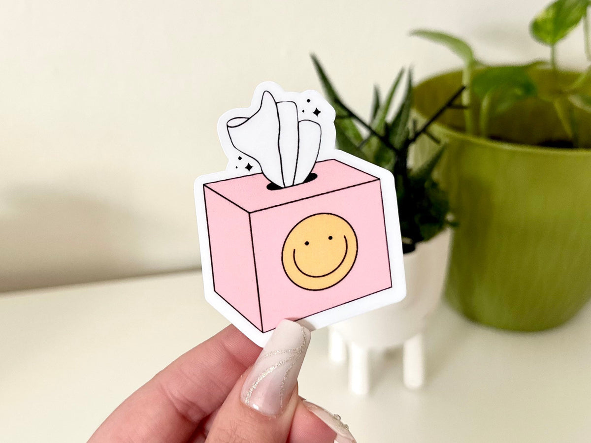 Tissue Box Cry Baby sticker