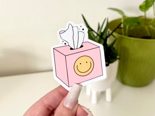 Tissue Box Cry Baby sticker