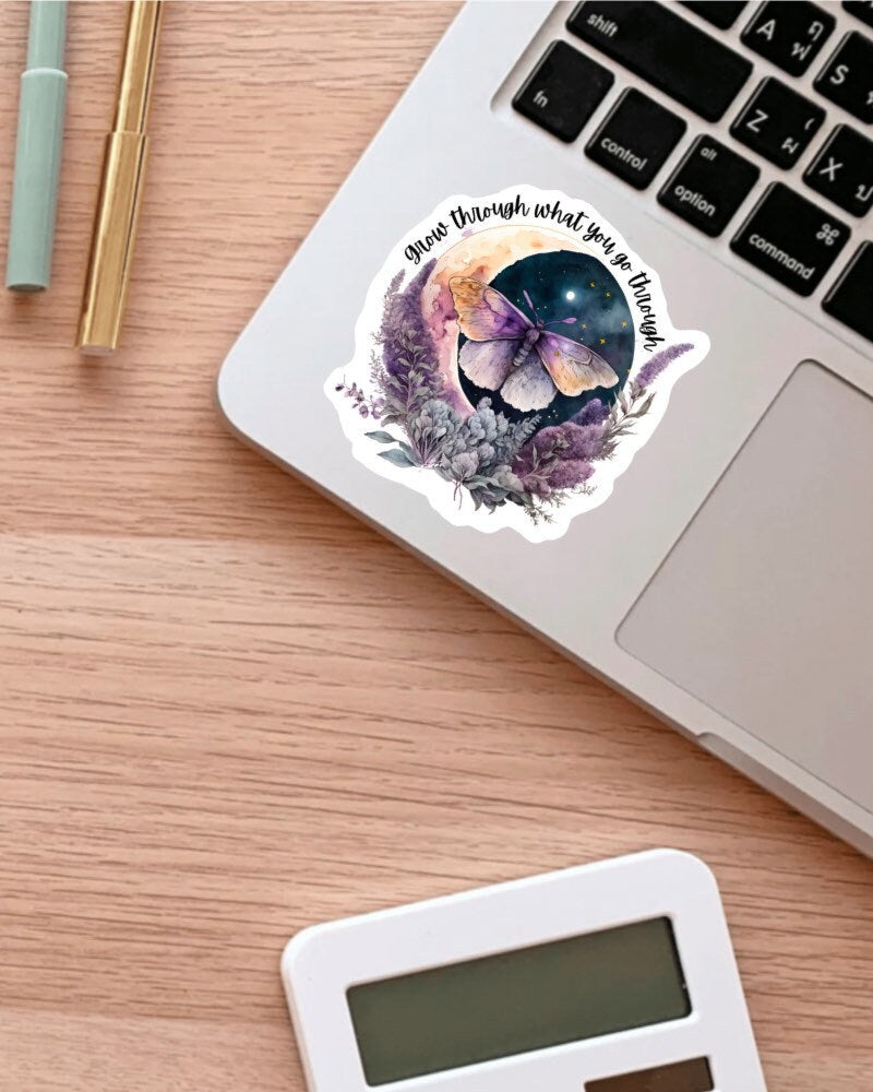 Grow Through What You Go Through sticker – view 3