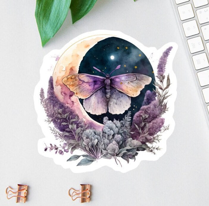 Boho Butterfly sticker, mini labels