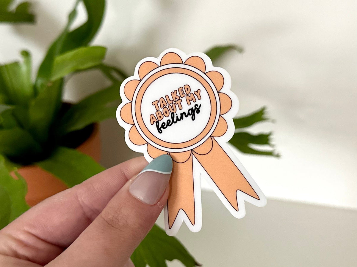 Talked About My Feelings Award sticker