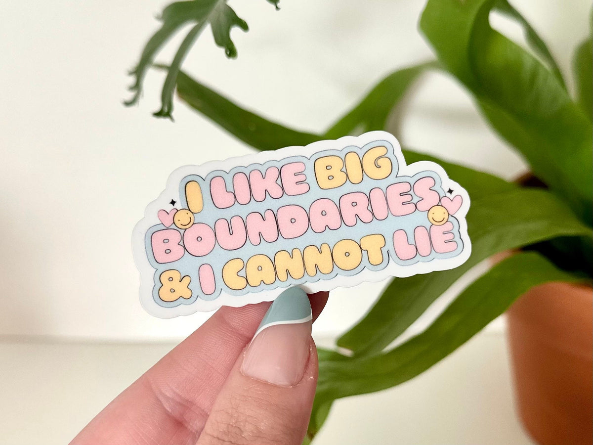 I Like Big Boundaries sticker