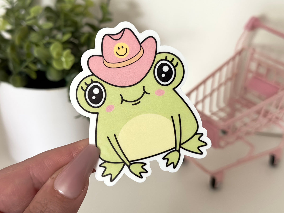 Cowboy Frog sticker