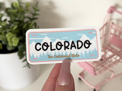 Colorado Plate sticker, the centennial state