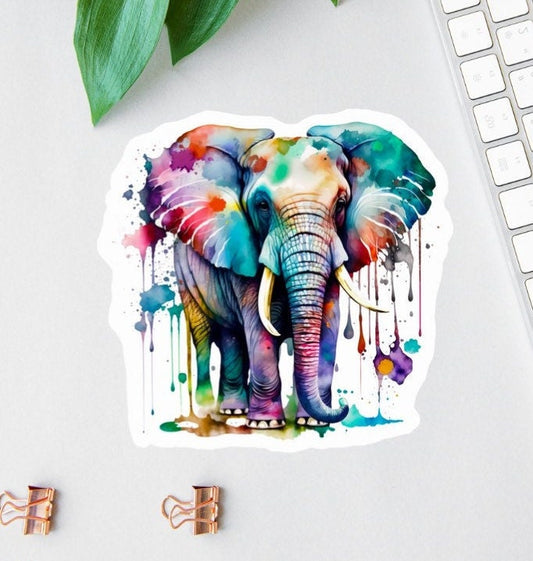 Watercolor Elephant sticker